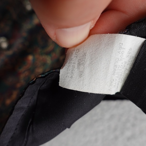 Wah Maker Vest Men Large Floral Western Paisley Frontier Clothing USA Cowboy - Picture 9 of 11